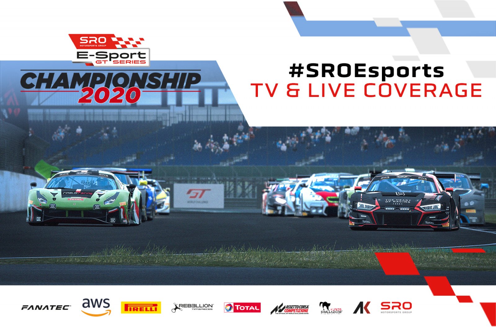 SRO E-Sport GT Series confirms extensive television and online coverage for 2020 championship