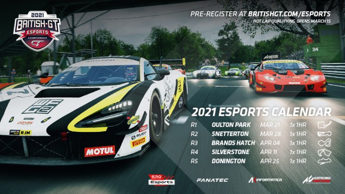 Revamped British GT Esports Championship joins SRO’s global sim racing roster